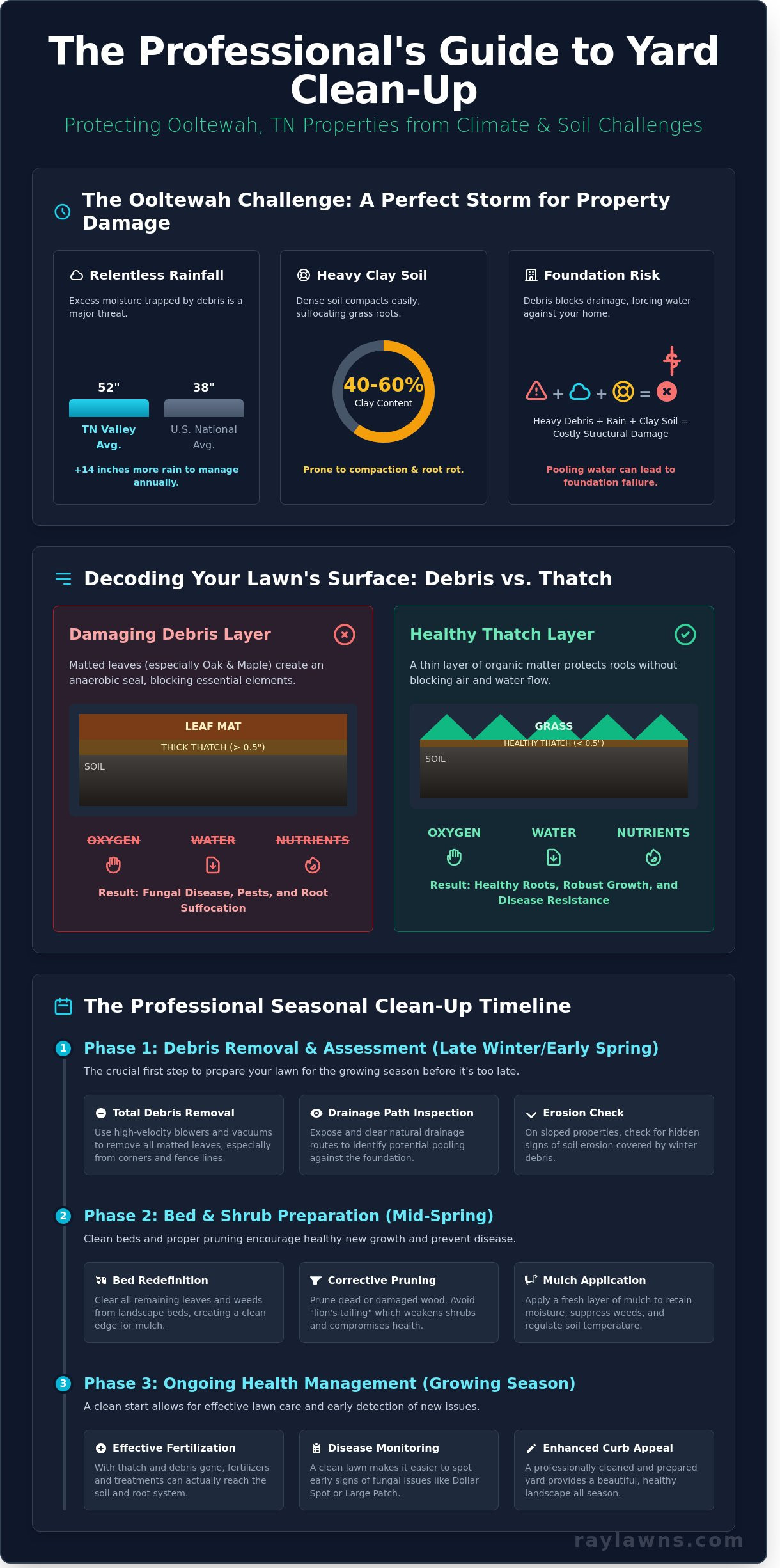 The Essential Ooltewah Yard Clean-Up Checklist: A Professional Guide for 2026 - Infographic