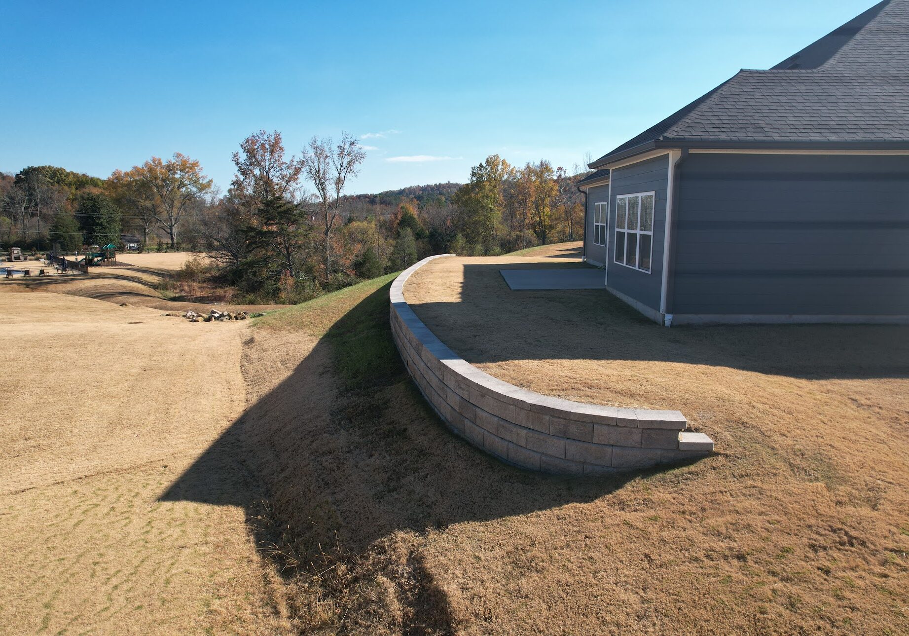 Lanscaping in Apison before photo